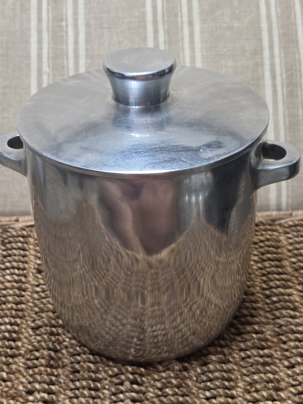 Pottery Barn Harrison Stainless Steel Ice Bucket